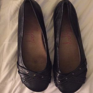 Jellypop black flats size 8